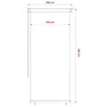 vidaXL Vonkajšia zatemňovacia roleta 105 (Š) x 230 (V) cm modrá HDPE