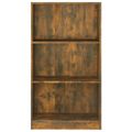 vidaXL Knižnica dymový dub 60x24x109 cm spracované drevo