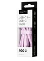 Kábel USB 100W silikónový Kruger&amp;Matz KM1269-1P USB-USB-C, 1m, sv. ružová Kábel USB 100W silikónový Kruger&amp;Matz KM1269-1P USB-USB-C, 1m, sv. ružová