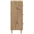 vidaXL Servírovacia skriňa dub artisan 34.5 x 34 x 90 cm