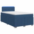 vidaXL Posteľ boxspring s matracom Modrá 120 x 200 cm Látka
