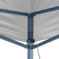 vidaXL Profesionálny skladací párty stan 3x6 m, oceľ, biely