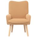 vidaXL kreslo Béžová 63 x 67 x 94 cm Polyester a preglejka