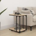 vidaXL Bočný stolík s kolieskami dub sonoma 50x35x55,5 cm sprac. drevo