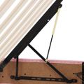 vidaXL Postel s úložným prostorem a matrací Ružová 100 x 200 cm Zamat