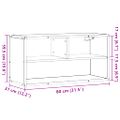 vidaXL TV skrinka sivá sonoma 80x31x39,5 cm kompozitné drevo a kov