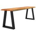 vidaXL Záhradná lavička so živou hranou 140 cm akáciový masív