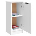 vidaXL Komody 2 ks biele 30x30x70 cm spracované drevo