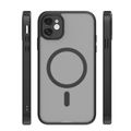 Matné puzdro Mag pre iPhone 11 s ochranou fotoaparátu čierne