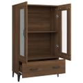 vidaXL Vysoká skrinka hnedý dub 70x31x115 cm spracované drevo