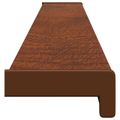vidaXL Parapetné dosky Hnedé drevo 140 x 15 x 4,5 cm PVC