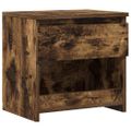 vidaXL Nočný stolík dymový dub 40x30x39 cm spracované drevo