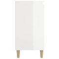 vidaXL Nočné stolíky 2ks vysoký lesk biele 40x35x70cm spracované drevo