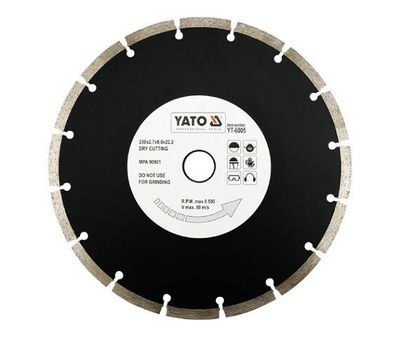Kotúč diamantový 230 x 22,2 x 2,7 mm YT-6005