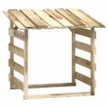 vidaXL Pergola so strechami 4 ks 100x90x100 cm impregnované borovicové drevo