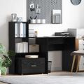 vidaXL Zásuvkový kabinet 55 x 45 x 31 cm Čierny dub
