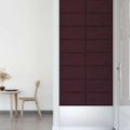 vidaXL Nástenné panely 12 ks fialové 60x30 cm látka 2,16 m²