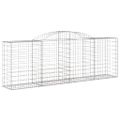 vidaXL Oblúkové gabiónové koše 10 ks 300x50x100/120cm pozinkov. železo