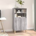 vidaXL Vysoká skrinka sivý dub sonoma 60x36x110 cm spracované drevo