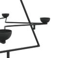 vidaXL Kovový vianočný dekoratívny stromček čierny 75 cm