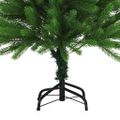vidaXL Vianočný stromček s 150 LED-i so stojanom Zelená 120 cm PE
