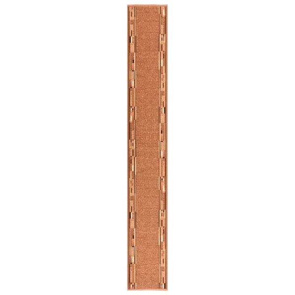 vidaXL Koberec behúň hnedý 100x450 cm protišmykový