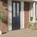 vidaXL Okenná fólia matná vzor pruhy 90x500 cm PVC