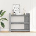 vidaXL Konzolový stolík betónový sivý 100x35x90 cm drevotrieska