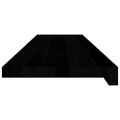 vidaXL Okenný parapet 2 ks hnedočierná 100x25x2 cm dubový masív