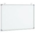 vidaXL Magnetická biela tabuľa 80x60x1,7 cm hliník
