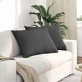 vidaXL Vankúše na pohovku 2 pcs Tmavo šedá 70 x 50 cm