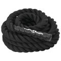 vidaXL Bojové lano čierne 6 m 4,5 kg polyester
