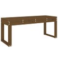 vidaXL Záhradná lavica medovohnedá 110x38x45 cm masívna borovica
