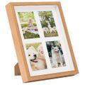 vidaXL 3D fotorámiky 3 ks dubové 28x35 cm na 4 obrázky (10x15 cm)