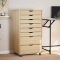 vidaXL Mobilný úložný kabinet s priehradkami MOSS 53 x 39 x 103 cm