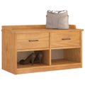 vidaXL Lavica do predsiene SANDNES 87x40x50 cm borovicový masív