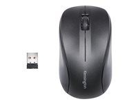 Myš - praváci aj ľaváci - optická - 3 tlačidlá - bezdrôtová - 2,4 GHz - bezdrôtový prijímač USB - čierna