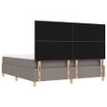 vidaXL Posteľ s pružinovým rámom Sivohnedá 200 x 180 cm látka