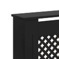 vidaXL Kryt na radiátor, čierny 172x19x81,5 cm, MDF