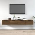 vidaXL Nástenné skrinky 2 ks hnedý dub 68x30x20 cm spracované drevo
