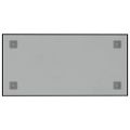vidaXL Nástenná magnetická tabuľa čierna 60x30 cm tvrdené sklo