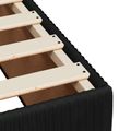 vidaXL Posteľ boxspring s matracom Čierna 120 x 190 cm Zamat