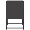vidaXL Nočné stolíky 2 ks čierne 36x39x60,5 cm oceľ