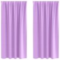 vidaXL Záclony na zatemnenie s krúžkami 2 ks Fialová 175 x 140 cm