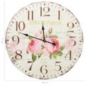 vidaXL Vintage nástenné hodiny 60 cm kvety