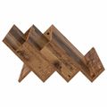 vidaXL Regál na časopisy s poličkou Staré drevo 65 x 53 x 28,5 cm