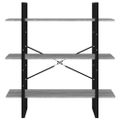 vidaXL Knižnica sivý dub sonoma 100x30x105 cm spracované drevo