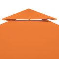 vidaXL Náhradná strieška na altánok 310 g/m², oranžová 3x3 m