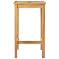 vidaXL Barový stôl Prírodná 60 x 60 x 105 cm Masívny teak