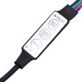 vidaXL TV skrinka s LED svetlami biela 260x36,5x40 cm
